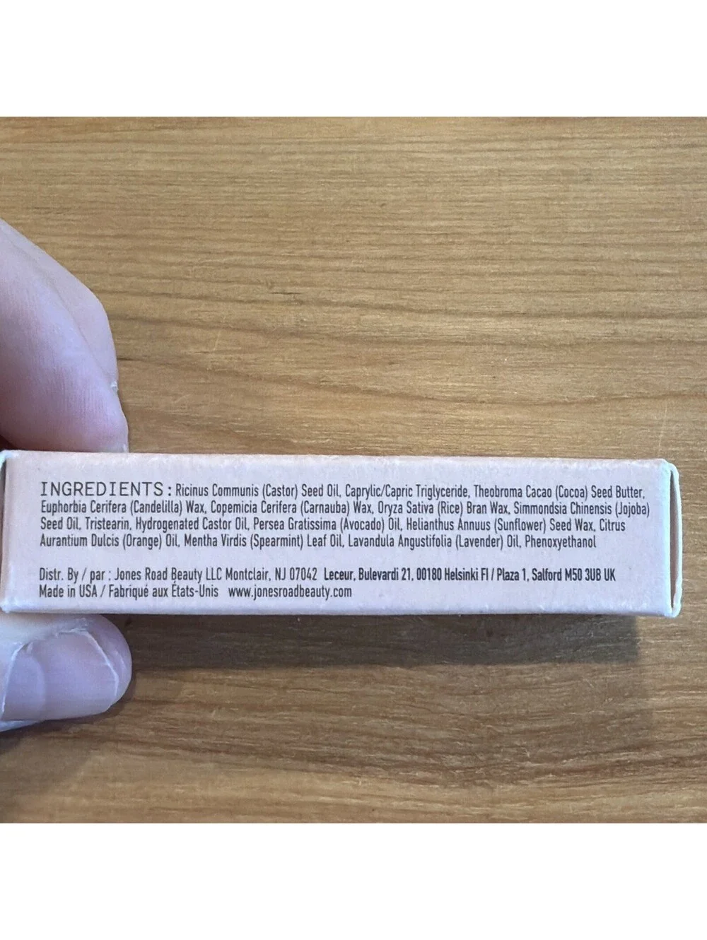 NIB Jones Road The LIPPIE STICK (4.5 g / 0.15 oz) Original - Clear Lip Balm